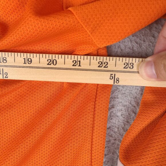 Vintage Results Hockey Jersey Mens Large Orange IV League Embroidered Shirt - Picture 11 of 14